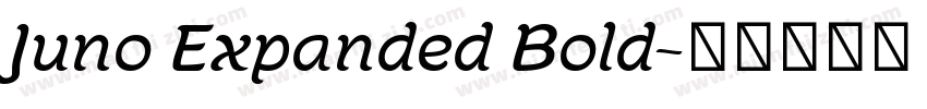 Juno Expanded Bold字体转换